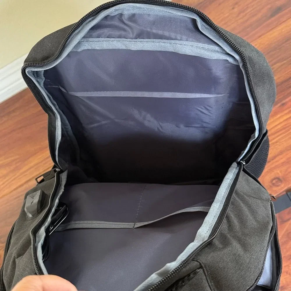 Bikrod Travel Backpack w USB Charging Port Fits 15.6 Inch Laptop Water Resistant